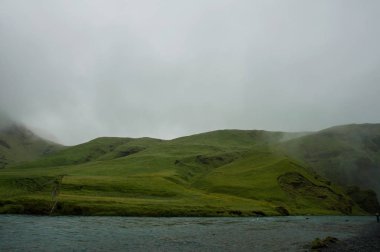 İzlanda'daki güzel doğal volkanik manzara