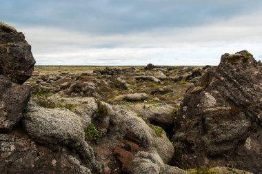 Doku ve desenler İzlanda güzel manzara