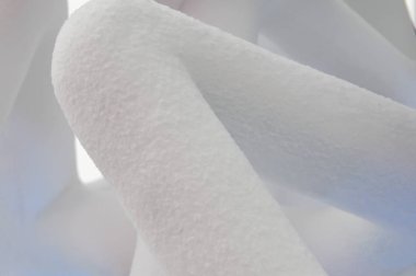 Buz pembe ışıklar ile yapılan dekorasyon detay