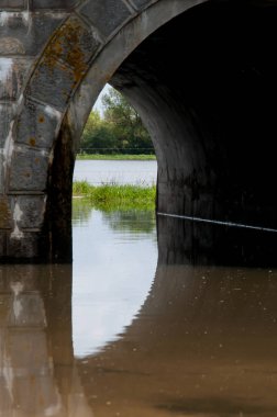 Doğal afet sular altında tarım arazileri ile şiddetli yağışlar nedeniyle