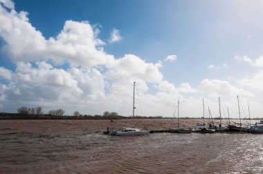 Doğal afet sular altında tarım arazileri ile şiddetli yağışlar nedeniyle