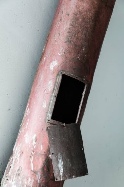 terkedilmiş bir fabrikada detay