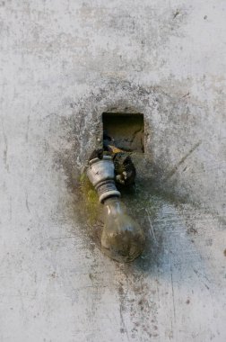 Ayrıntılı bir eski ve terk edilmiş fabrikası