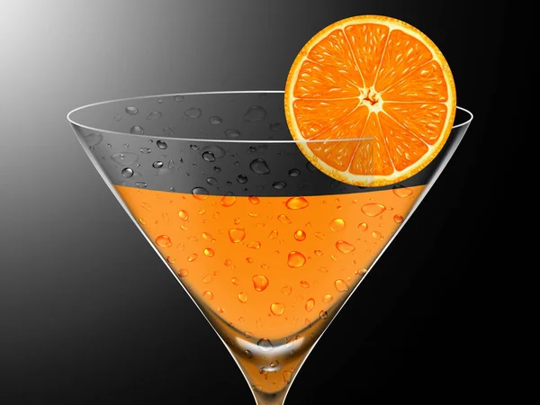 Illustration of orange cocktail