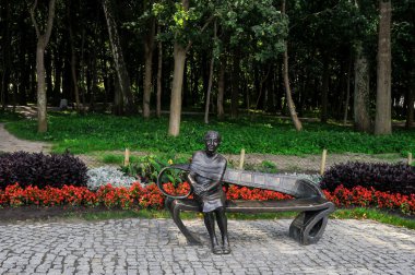 Coşkulu bir bahçe detayını