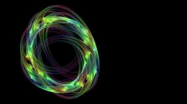 Animasyon renkli ve gizemli Fraktallar görüntülerin