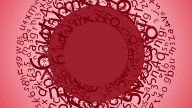 Harf ve sayı ile yapılan animasyon