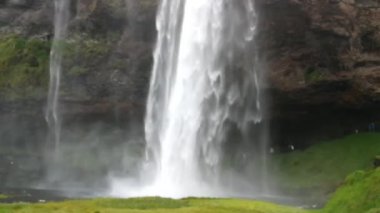 İzlanda'daki görkemli Seljalandsfoss şelale