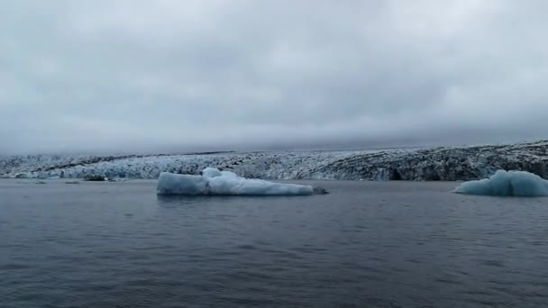 Jokulsarlon Lago Glacial Islandia Ubicada Sur Del Glaciar Vatnajkull Por — Vídeos de Stock