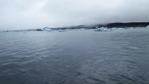 Jokulsarlon Lago Glaciale Islanda Trova Sud Del Ghiacciaio Vatnajkull Una — Video Stock