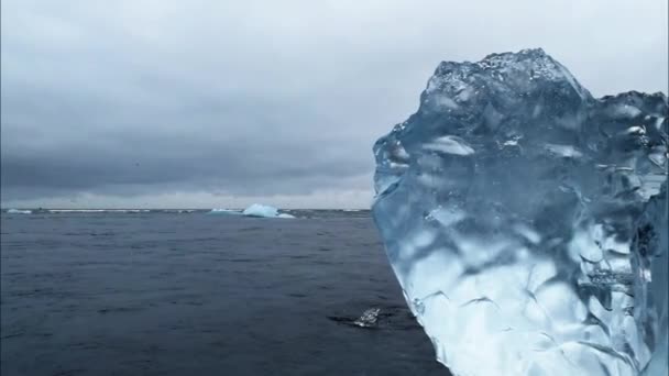 Jokulsarlon Lago Glaciale Islanda Trova Sud Del Ghiacciaio Vatnajkull Una — Video Stock