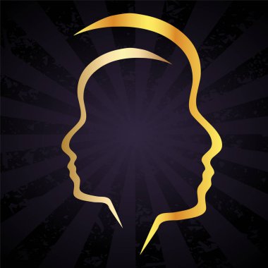 Renkli ve altın arka plan