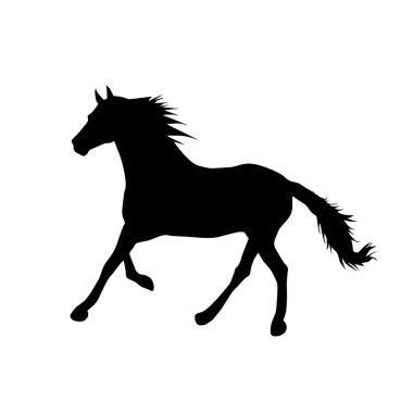 İllüstrasyon ile at siluet