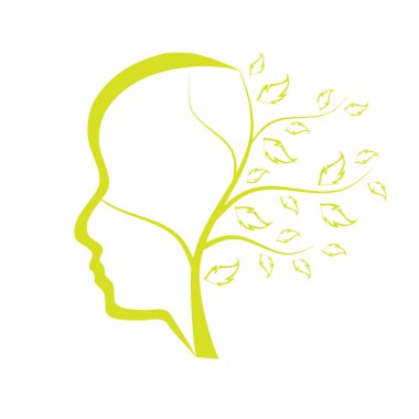 Bir kadın yüzü çizimi