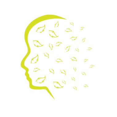 Bir kadın yüzü çizimi