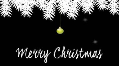 Renkli topları ile Noel animasyon 