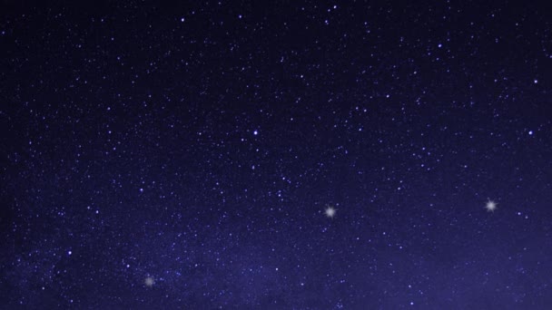 壮大な空で輝く星 — ストック動画