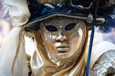 İtalya 'daki Venedik Karnavalı' nın güzel maskelerinin ihtişamı