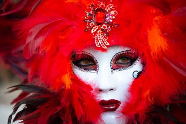 İtalya 'daki Venedik Karnavalı' nın güzel maskelerinin ihtişamı