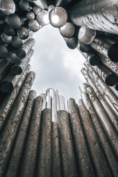 The art of Jean Sibelius 's Monument, Helsinki, Finland. Лето 2017
.
