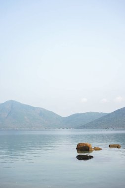 Nha Trang balina adasının doğal peyzaj.