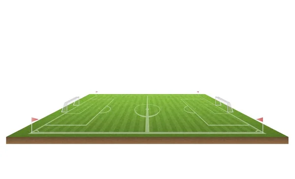 Campo Calcio Calcio Illustrazione Vettoriale — Vettoriale Stock