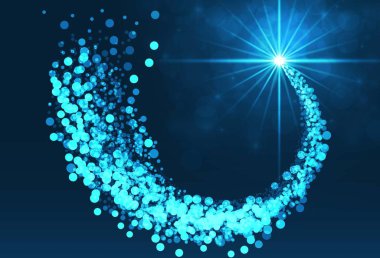 Mutlu yeni yıl mavi renk arka plan. vektör çizim