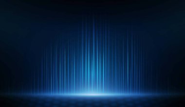 Mavi ışık ağ arka plan. Vektör çizim.