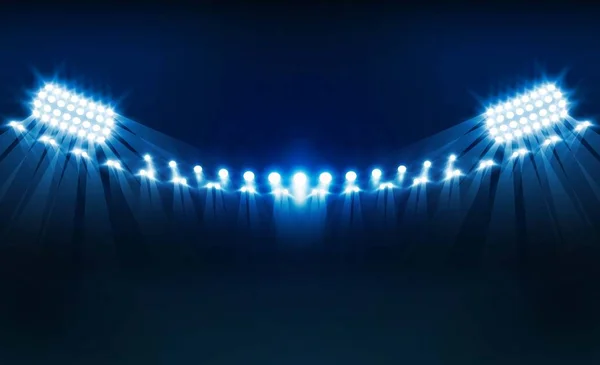 Bright Stadium Lights Vector Design Vector Illumination — Stock Vector