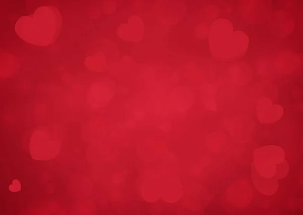 Glücklicher Valentinstag Karte Herzen Vektor Hintergrund — Stockvektor