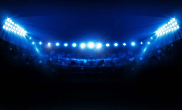 Projeto Brilhante Vetor Das Luzes Estádio Iluminação Vetorial — Vetor de Stock