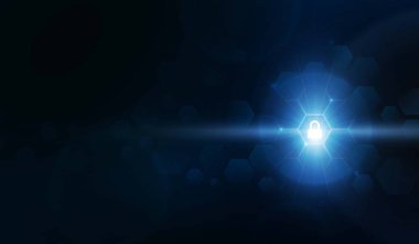 Güvenlik ağ arka plan ile gündoğumu. Vektör çizim.