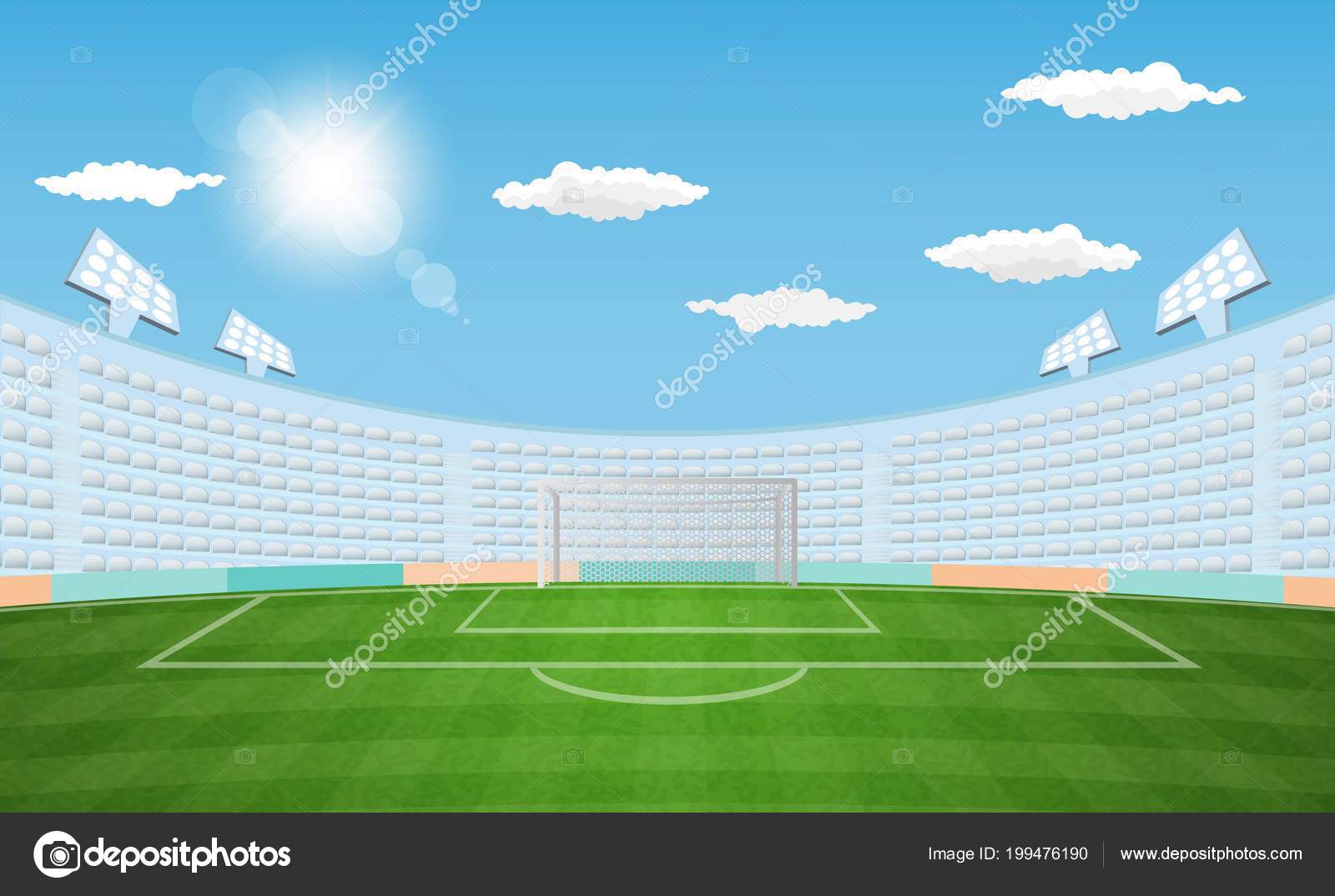 축구장 디자인 일러스트 — 스톡 벡터 © photoraidz #199476190