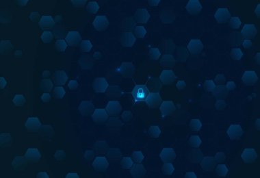 Güvenlik ağ arka plan ile gündoğumu. Vektör çizim.