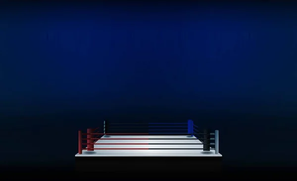 Anillo Boxeo Arena Vector Diseño Iluminación Vectorial — Vector de stock