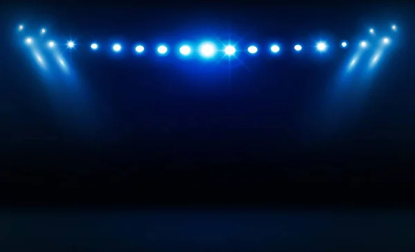舞台上的背景和聚光灯 矢量照明 — 图库矢量图片