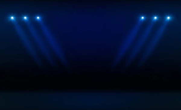 ステージ背景とスポット ライト ベクトル照明 — ストックベクタ