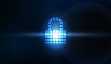 Güvenlik ağ arka plan ile gündoğumu. Vektör çizim.