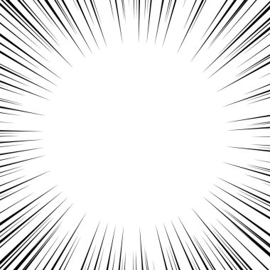 Beyaz ve siyah ışın patlama tarzı arkaplan vektör tasarımı