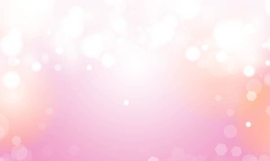 Düğün vektörü sihirli tatil poster tasarımı için bulanık bokeh ışık efektli soyut pembe arkaplan.