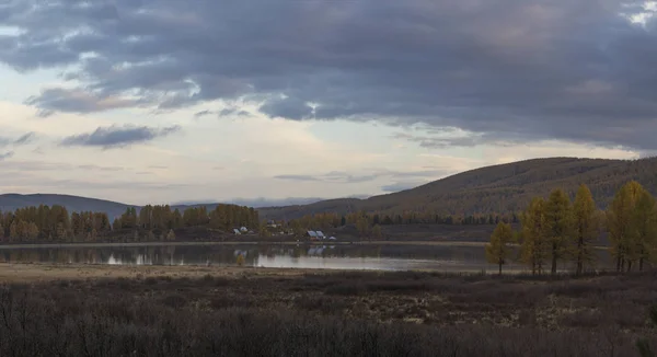 Beautiful Altai Mountains Golden Autumn — Stock Photo, Image