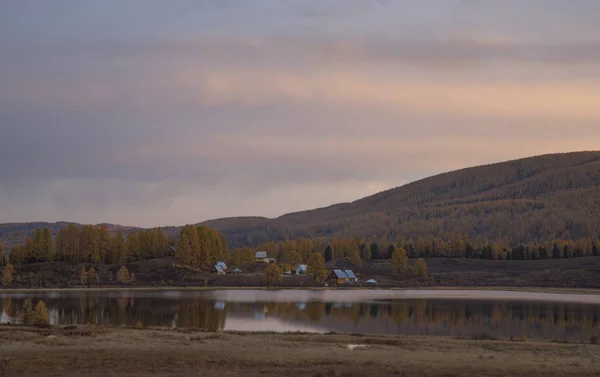 Beautiful Altai Mountains Golden Autumn — Stock Photo, Image