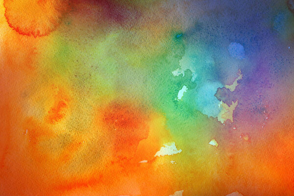 Colorful abstract watercolor textured background
