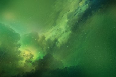 Uzay tozu ve yıldız ile arka plan