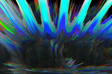 renkli elemanları ile dijital aksaklık arka plan