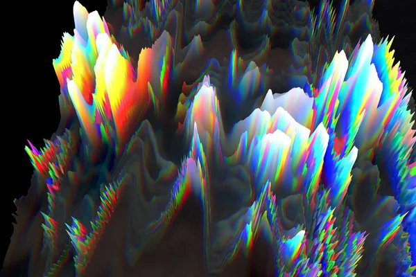 Fondo Glitch Digital Con Elementos Colores — Foto de Stock