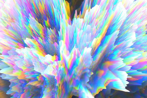 Digitale Glitch Achtergrond Met Kleurrijke Elementen — Stockfoto