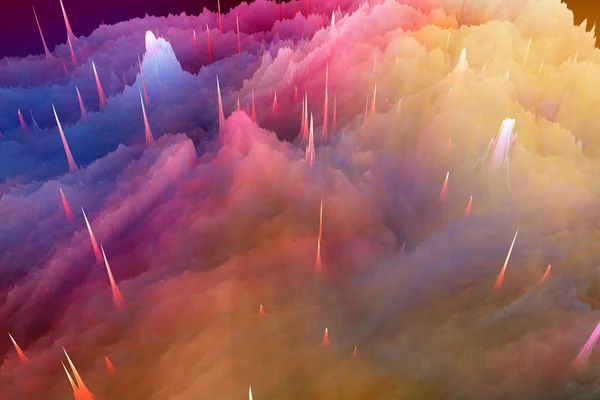 Kleurrijke Abstracte Achtergrond Ruimte Explosie Textuur — Stockfoto