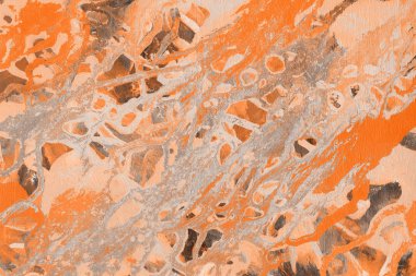 boya ile turuncu arka plan doku sıçramalarına