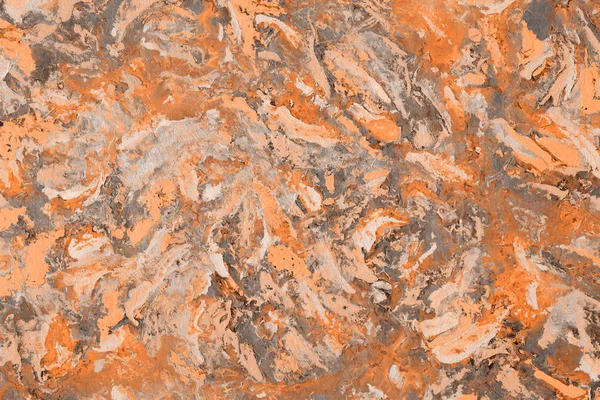 Oranje Abstracte Achtergrond Met Verf Spatten Textuur — Stockfoto